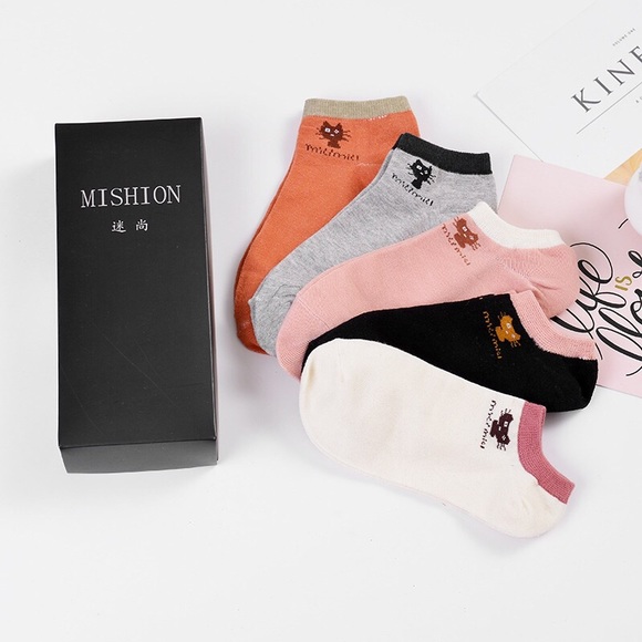 5pairs Korean women socks, pure cotton sock - Picture 7 of 7